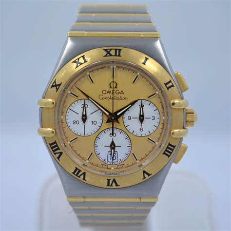 omega constellation 18ct gold watch|omega watch constellation price.